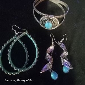 Turquoise & silver western lot